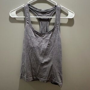 Lululemon Athletica Striped Swiftly Tech Tank Race Length